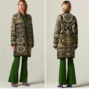 Black and Gold Sweater Coat